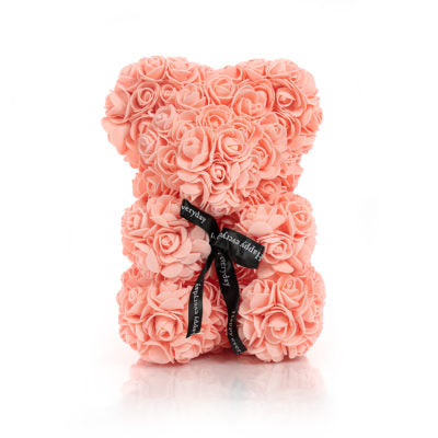 Orsetto di Fiori Rosa Pesca