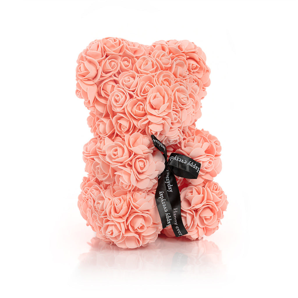 Orsetto di Fiori Rosa Pesca