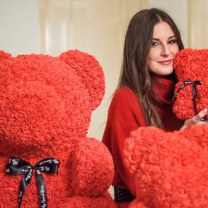 Orsetto di Fiori Rosso